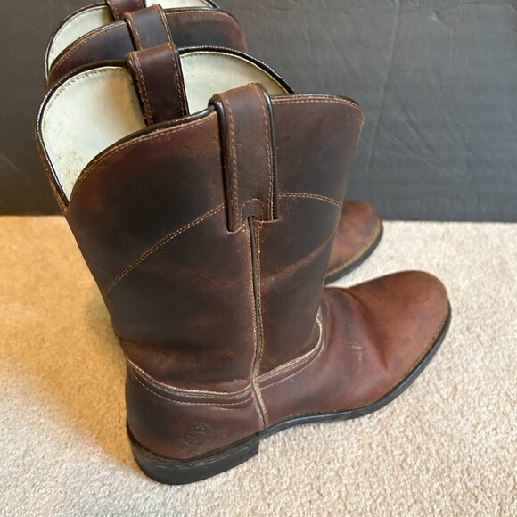 Durango Men's Brown Leather Boots - Picture 3 of 12